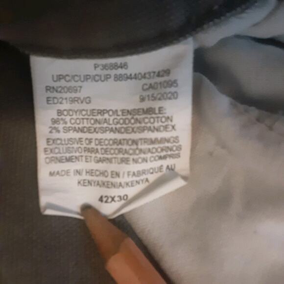 Dickies Work Pants 42x30 Mens Gray Workwear Adult Stretch Cotton Blend - Picture 3 of 9